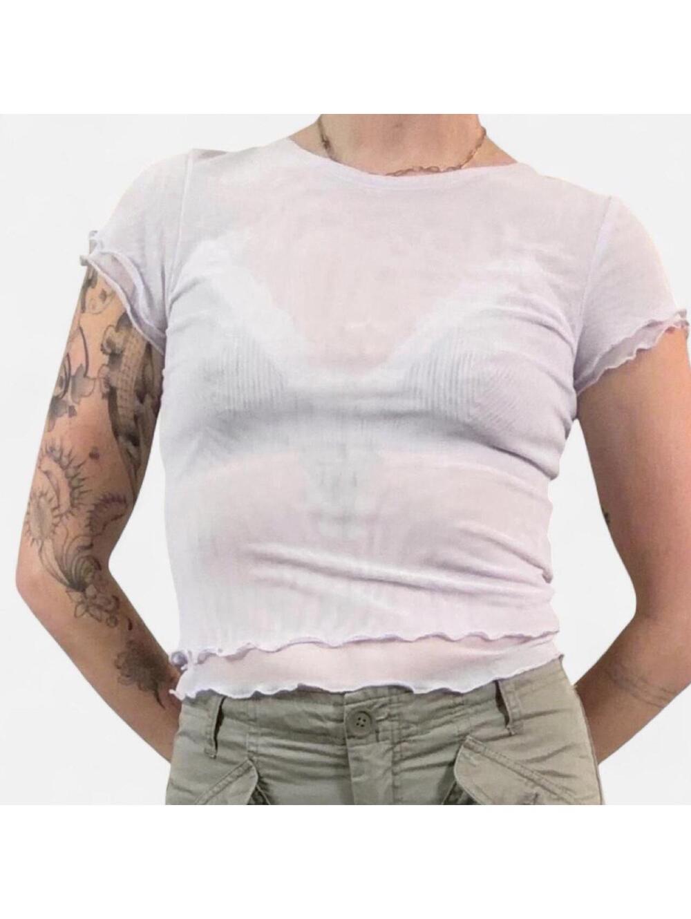 Madden Girl Women's White and Purple Blous